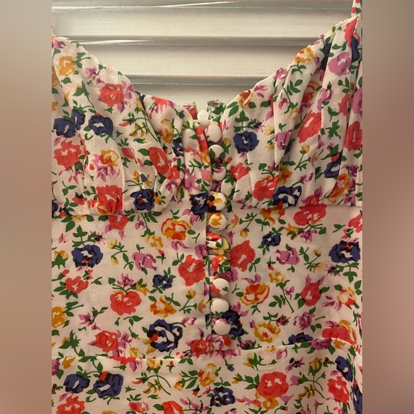 The Kooples Asymmetrical Dress in Flower Print - Picture 10 of 11